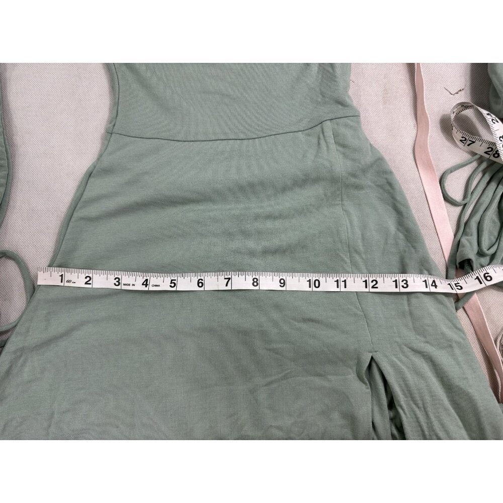 Oh Polly Amryn Long Sleeve A-Line Mini Dress Sage Size US 0 NWT - Picture 13 of 13
